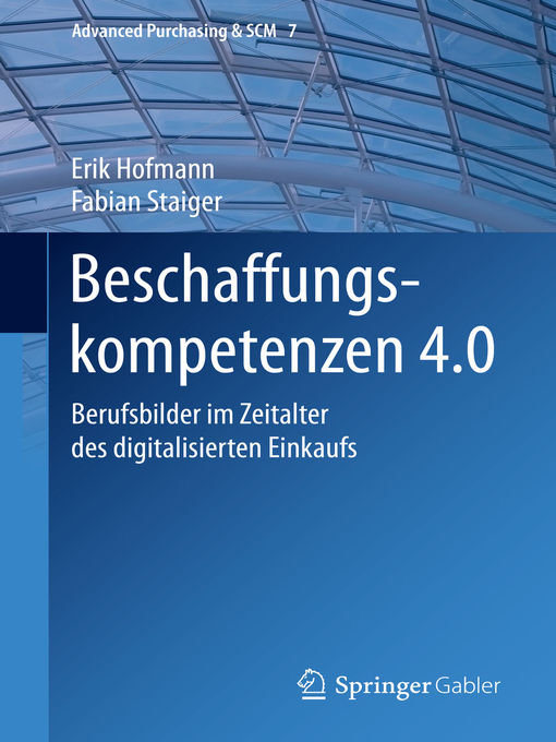 Title details for Beschaffungskompetenzen 4.0 by Erik Hofmann - Available